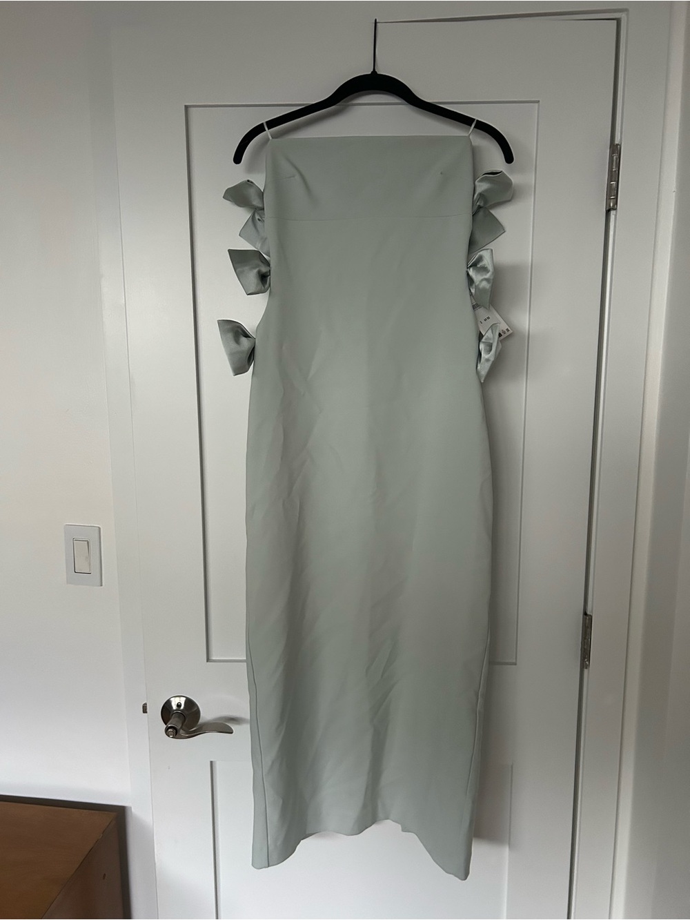 Zara Strapless Midi Dress with Side Bows